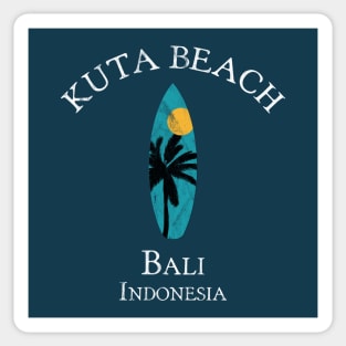 Kuta Beach - Bali - Indonesia Vintage Surfboard Sticker